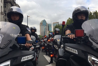 【組圖】上海國慶期間 特警枕戈待旦保安全