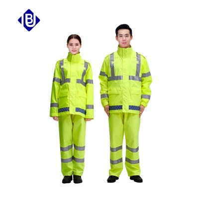 交通雨衣戶外騎行服防護(hù)服反光衣 交通沖鋒衣