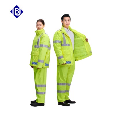新式2016反光棉衣救援施工工作服應(yīng)急棉服大衣