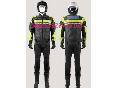 防摔防水防風熒光黃警用騎行服