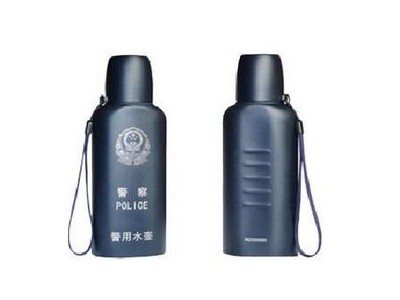 警用（扁形）不銹鋼保溫水壺-中安聯(lián)合