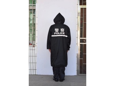 警用黑色雨衣-分體
