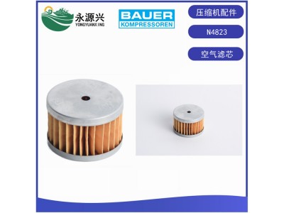 德國BAUER寶華N4823空氣壓縮機 空氣濾芯