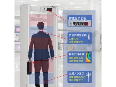 麥盾  MD-600G高精度物聯(lián)網(wǎng)安檢門 24探測防區(qū) 24區(qū)安檢門 公檢法專用安檢門