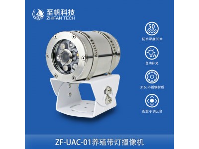 水下養(yǎng)殖帶燈攝像機(jī)1080P高清渾水成像色彩還原316L外殼耐腐蝕